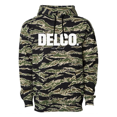 Classic DELCO. Hoodie - Tiger Camo